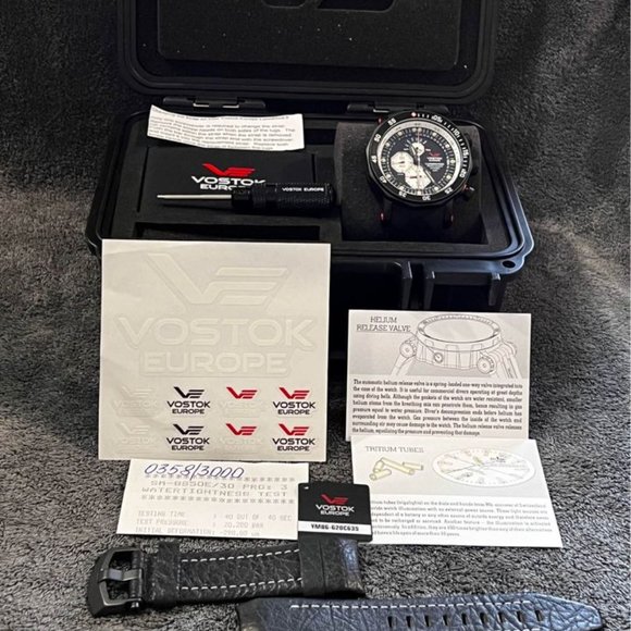 Vostok-Europe Lunokhod 2 Multifunction Black White